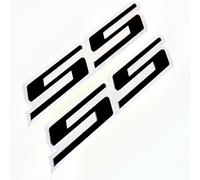 2X Nuovo Emblema Badge Nero SS Per Trunk E Fender Per Chevy Impala Camaro