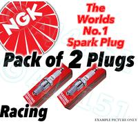 2x Nuovo Ngk Candele Accensione Corsa - Parte N° R0045Q-10 Azione N° 4216 2pk