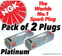 2x Nuovo Ngk Platino Candele - Parte N° PGR6A Azione N° 4984 2pk Candele