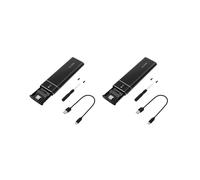 2X Nvme Adapter M2 SSD Enclosure USB 3.1 Tipo-C Protocollo Esterno M e per B&M Supporta Ethernet Chiavi Grafica Nero