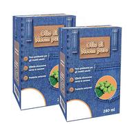 2x Olio di Neem, Insetticida Atossico Naturale - 2x280gr - per Orticole Piante Ornamentali da Frutto Fiori - Fungicida Acaricida Afidi Cimici Pidocchi Ragnetto Cocciniglia Funghi Zanzare