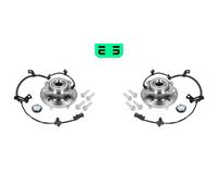 2x OPTIMAL Set Cuscinetti Posteriore Sinistra Destra per Fiat Freemont 345_