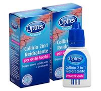2x Optrex ActiDrops Collirio 2in1 Reidratante per Occhi Secchi - 2 Flaconi da 10 ml ognuno