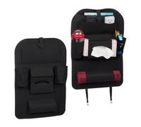 2x organizer feltro sedile portaoggetti schienale auto borsa grande