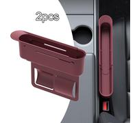 2x Organizer per fessure del sedile auto, contenitore multifunzionale per