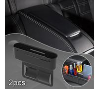 2x Organizer per fessure del sedile auto, contenitore multifunzionale per