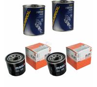2X Original MAHLE / KNECHT Filtro Olio OC 195 + 2X SCT Flush Motore