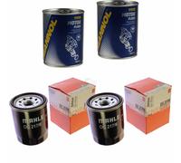 2X Original MAHLE / KNECHT Filtro Olio OC 217/6 + 2X SCT Flush Motore