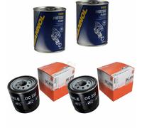 2X Original MAHLE / KNECHT Filtro Olio OC 232 + 2X SCT Flush Motore