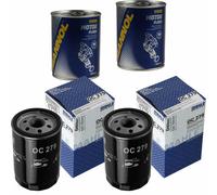 2X Original MAHLE / KNECHT Filtro Olio OC 279 + 2X SCT Flush Motore