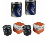 2X Original MAHLE / KNECHT Filtro Olio OC 28 + 2X SCT Flush Motore
