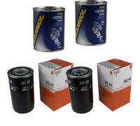2X Original MAHLE / KNECHT Filtro Olio OC 42 + 2X SCT Flush Motore