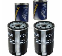 2X Original MAHLE / KNECHT Filtro Olio OC 47 + 2X SCT Flush Motore