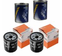 2X Original MAHLE / KNECHT Filtro Olio OC 473 + 2X SCT Flush Motore