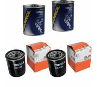 2X Original MAHLE / KNECHT Filtro Olio OC 495 + 2X SCT Flush Motore