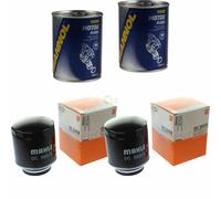 2X Original MAHLE / KNECHT Filtro Olio OC 593/3 + 2X SCT Pulizia Motore