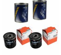 2X Original MAHLE / KNECHT Filtro Olio OC 978 + 2X SCT Flush Motore