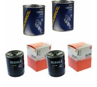 2X Original MAHLE / KNECHT Filtro Olio OC 982 + 2X SCT Flush Motore