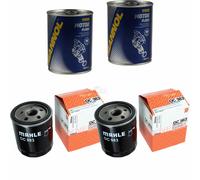 2X Original MAHLE / KNECHT Filtro Olio OC 983 + 2X SCT Flush Motore