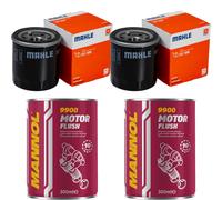 2X Original MAHLE / KNECHT Filtro Olio OC 996 + 2X SCT Flush Motore