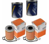 2X Original MAHLE / KNECHT Filtro Olio OX 151D + 2X SCT Pulizia Motore