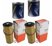 2X Original MAHLE / KNECHT Filtro Olio OX 164D + 2X SCT Flush Motore