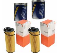 2X Original MAHLE / KNECHT Filtro Olio OX 196/1D1 + 2X SCT Flush Motore