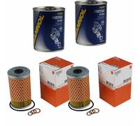 2X Original MAHLE / KNECHT Filtro Olio OX 34D + 2X SCT Flush Motore