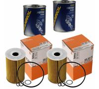 2X Original MAHLE / KNECHT Filtro Olio OX 351D + 2X SCT Flush Motore