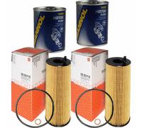2X Original MAHLE / KNECHT Filtro Olio OX 361/4D + 2X SCT Flush Motore