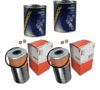 2X Original MAHLE / KNECHT Filtro Olio OX 38D + 2X SCT Flush Motore