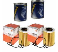 2X Original MAHLE / KNECHT Filtro Olio OX 437D + 2X SCT Pulizia Motore