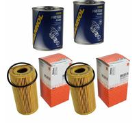 2X Original MAHLE / KNECHT Filtro Olio OX 441D + 2X SCT Flush Motore
