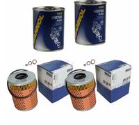 2X Original MAHLE / KNECHT Filtro Olio OX 68D + 2X SCT Pulizia Motore