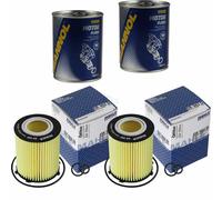2X Original MAHLE / KNECHT Filtro Olio OX 982D + 2X SCT Pulizia Motore