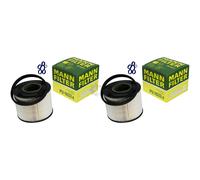 2X Original MANN-FILTER Filtro Carburante PU 1033 X Fuel Filter