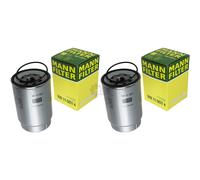 2X Original MANN-FILTER Filtro Carburante WK 11 001 X Fuel Filter