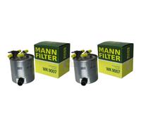 2X Original MANN-FILTER Filtro Carburante WK 9007