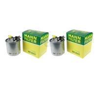 2X Original MANN-FILTER Filtro Carburante WK 9043