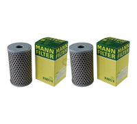 2X Original MANN-FILTER Filtro Idraulico Per Sterzo H 601/4