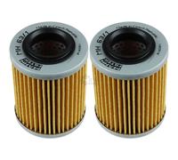 2X Original MANN-FILTER Filtro Olio MH 63/1