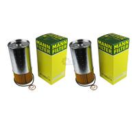 2X Original MANN-FILTER Filtro Olio PF 1055/1 N Oil Filter