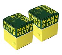2X Original MANN-FILTER Filtro Olio WH 980/3