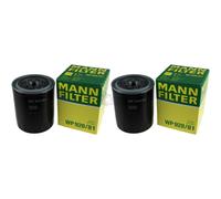2X Original MANN-FILTER Filtro Olio WP 928/81