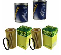 2X Original MANN Filtro Olio HU 719/6 X + 2X SCT Flush Motore