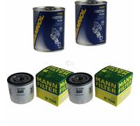 2X Original MANN Filtro Olio W 7008 + 2X SCT Flush Motore