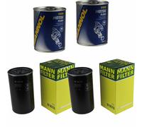 2X Original MANN Filtro Olio W 8018 + 2X SCT Flush Motore