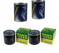 2X Original MANN Filtro Olio W 815/5 + 2X SCT Flush Motore