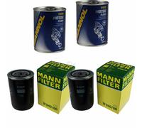 2X Original MANN Filtro Olio W 940/66 + 2X SCT Flush Motore