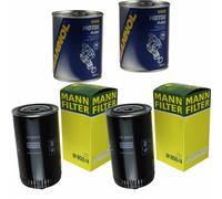 2X Original MANN Filtro Olio W 950/4 + 2X SCT Flush Motore